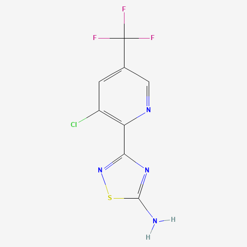 3-[3-chloro-5-(trifluoromethyl)pyridin-2-yl]-1,2,4-thiadiazol-5-amine (CAS: 1179362-69-6) - Related Chemical Product