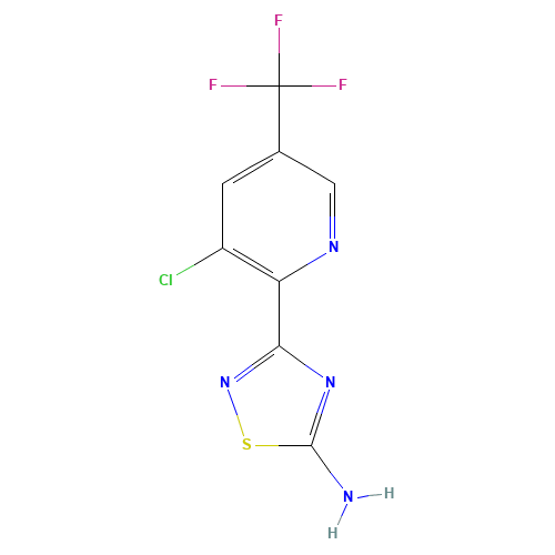 3-[3-chloro-5-(trifluoromethyl)pyridin-2-yl]-1,2,4-thiadiazol-5-amine (CAS: 1179362-69-6) - Related Chemical Product