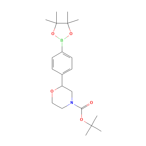 tert-butyl 2-[4-(4,4,5,5-tetramethyl-1,3,2-dioxaborolan-2-yl)phenyl]morpholine-4-carboxylate (CAS: 1131220-85-3) - Related Chemical Product