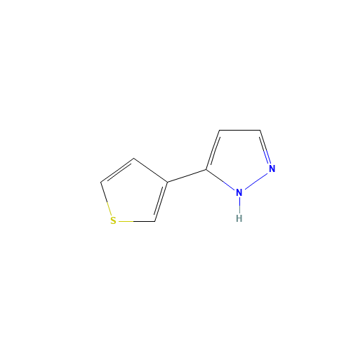 5-thiophen-3-yl-1H-pyrazole (CAS: 19933-25-6) - Related Chemical Product