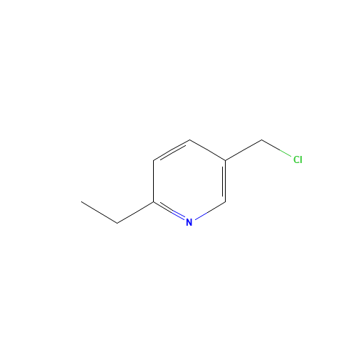 5-(chloromethyl)-2-ethylpyridine (CAS: 1081841-10-2) - Chemical Structure and Molecular Formula 