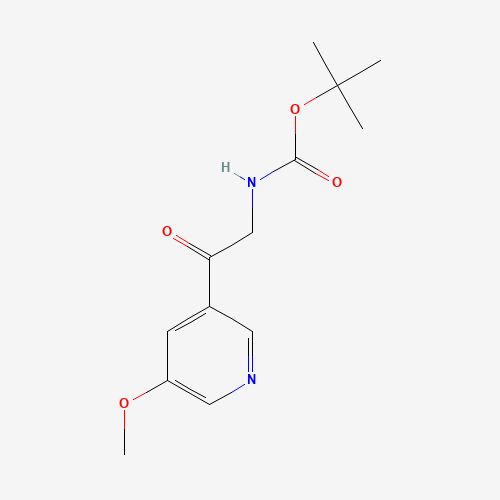 tert-butyl N-[2-(5-methoxypyridin-3-yl)-2-oxoethyl]carbamate (CAS: 342602-07-7) - Related Chemical Product