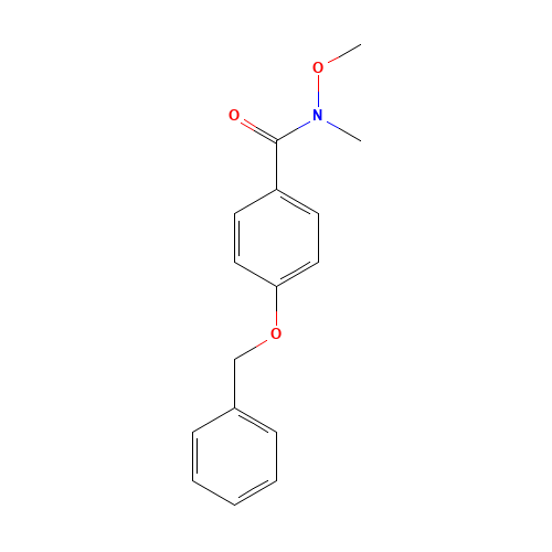 N-methoxy-N-methyl-4-phenylmethoxybenzamide (CAS: 252199-28-3) - Related Chemical Product