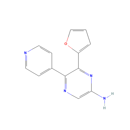 6-(furan-2-yl)-5-pyridin-4-ylpyrazin-2-amine (CAS: 925676-28-4) - Related Chemical Product