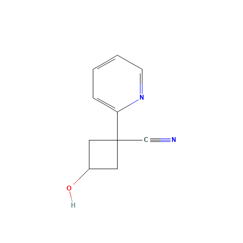 3-hydroxy-1-pyridin-2-ylcyclobutane-1-carbonitrile (CAS: 1357924-59-4) - Related Chemical Product