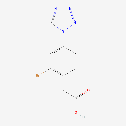 2-[2-bromo-4-(tetrazol-1-yl)phenyl]acetic acid (CAS: 1374573-65-5) - Related Chemical Product