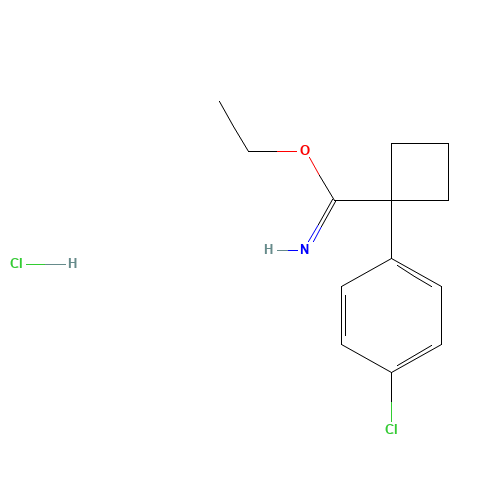ethyl 1-(4-chlorophenyl)cyclobutane-1-carboximidate;hydrochloride (CAS: 1252672-48-2) - Related Chemical Product