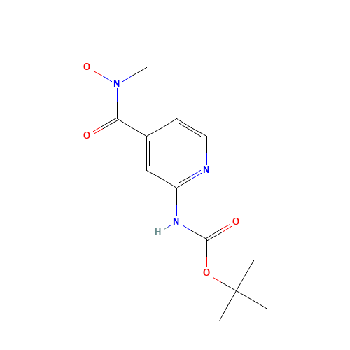 tert-butyl N-[4-[methoxy(methyl)carbamoyl]pyridin-2-yl]carbamate (CAS: 329794-34-5) - Related Chemical Product