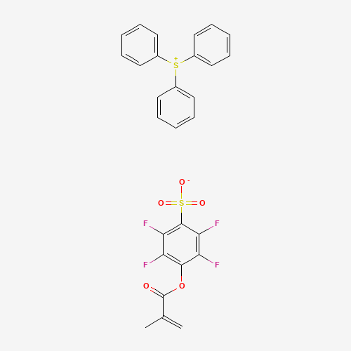 2,3,5,6-tetrafluoro-4-(2-methylprop-2-enoyloxy)benzenesulfonate;triphenylsulfanium (CAS: 915090-37-8) - Related Chemical Product