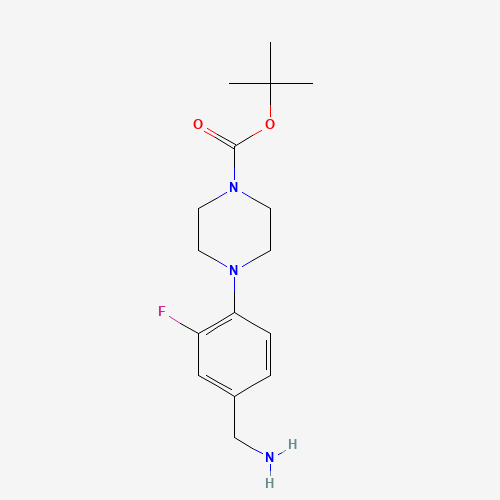 tert-butyl 4-[4-(aminomethyl)-2-fluorophenyl]piperazine-1-carboxylate (CAS: 1211539-63-7) - Related Chemical Product