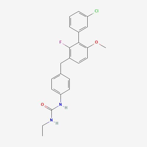 1-[4-[[3-(3-chlorophenyl)-2-fluoro-4-methoxyphenyl]methyl]phenyl]-3-ethylurea (CAS: 1158231-47-0) - Related Chemical Product