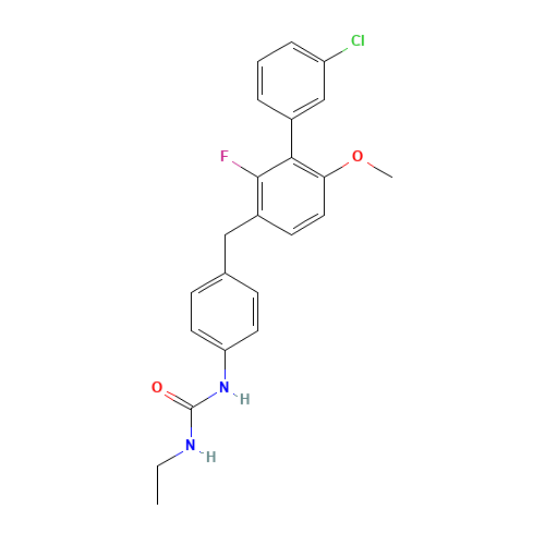 1-[4-[[3-(3-chlorophenyl)-2-fluoro-4-methoxyphenyl]methyl]phenyl]-3-ethylurea (CAS: 1158231-47-0) - Related Chemical Product