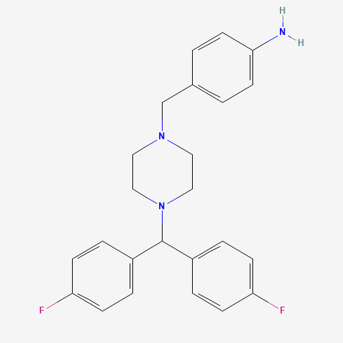 4-[[4-[bis(4-fluorophenyl)methyl]piperazin-1-yl]methyl]aniline (CAS: 914349-63-6) - Related Chemical Product