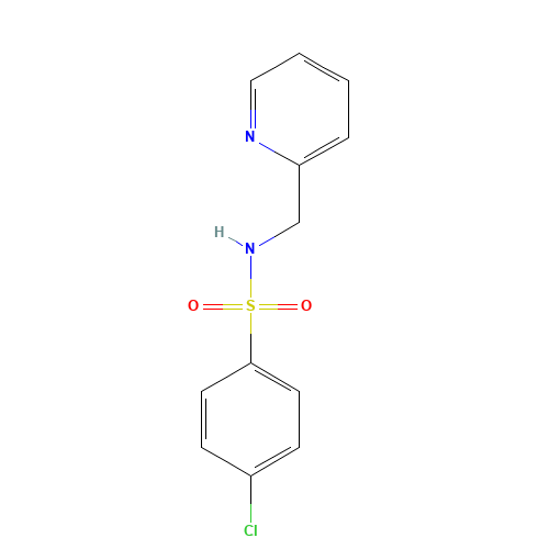 4-chloro-N-(pyridin-2-ylmethyl)benzenesulfonamide (CAS: 111195-91-6) - Chemical Structure and Molecular Formula 