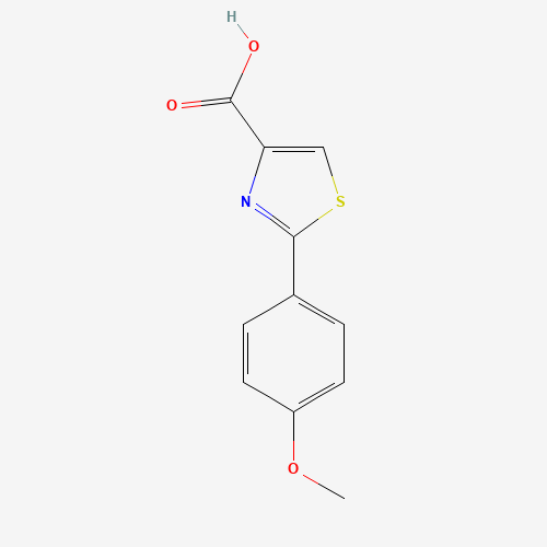 2-(4-methoxyphenyl)-1,3-thiazole-4-carboxylic acid (CAS: 57677-80-2) - Chemical Structure and Molecular Formula 