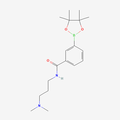 N-[3-(dimethylamino)propyl]-3-(4,4,5,5-tetramethyl-1,3,2-dioxaborolan-2-yl)benzamide (CAS: 936250-16-7) - Related Chemical Product