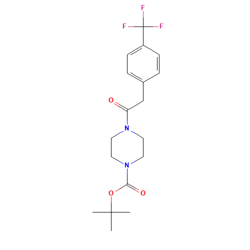 tert-butyl 4-[2-[4-(trifluoromethyl)phenyl]acetyl]piperazine-1-carboxylate (CAS: 194943-75-4) - Related Chemical Product