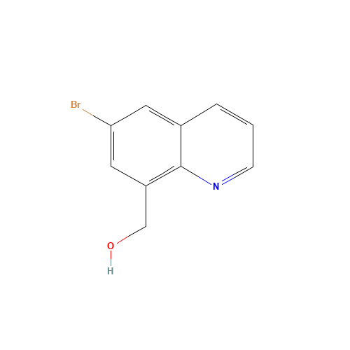 (6-bromoquinolin-8-yl)methanol (CAS: 1266728-35-1) - Chemical Structure and Molecular Formula 