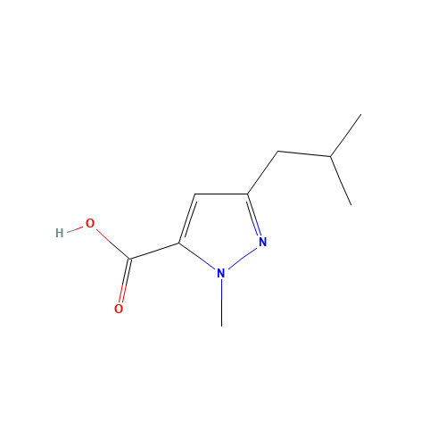 2-methyl-5-(2-methylpropyl)pyrazole-3-carboxylic acid (CAS: 769132-77-6) - Related Chemical Product