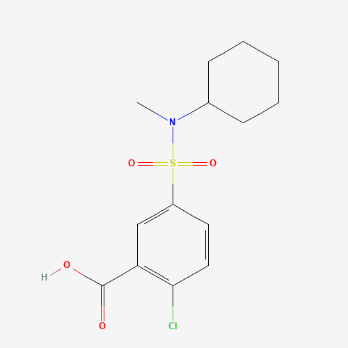2-chloro-5-[cyclohexyl(methyl)sulfamoyl]benzoic acid (CAS: 743451-72-1) - Related Chemical Product
