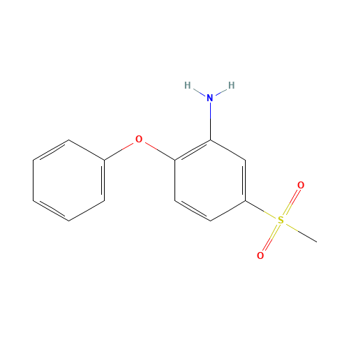 5-methylsulfonyl-2-phenoxyaniline (CAS: 874782-00-0) - Chemical Structure and Molecular Formula 