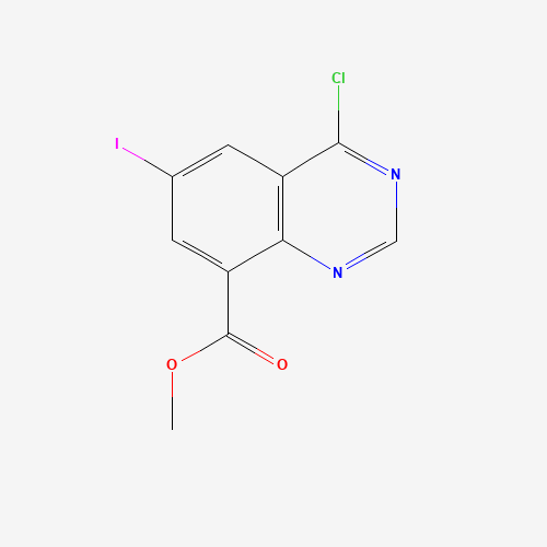 methyl 4-chloro-6-iodoquinazoline-8-carboxylate (CAS: 1240480-10-7) - Chemical Structure and Molecular Formula 