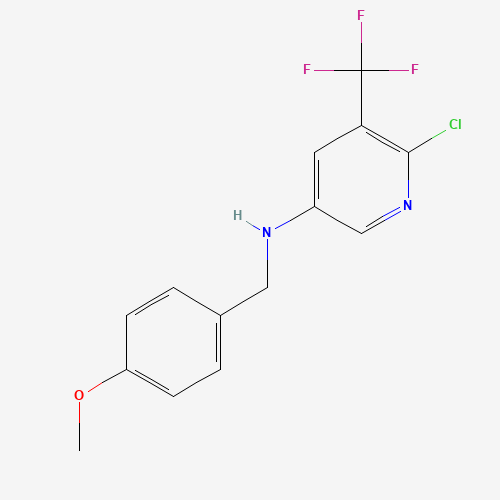 6-chloro-N-[(4-methoxyphenyl)methyl]-5-(trifluoromethyl)pyridin-3-amine (CAS: 956104-44-2) - Related Chemical Product