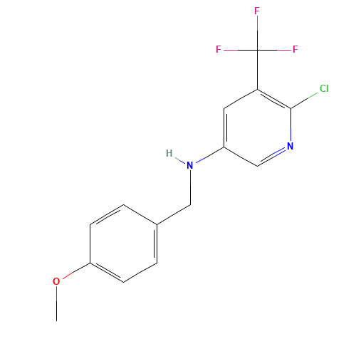 6-chloro-N-[(4-methoxyphenyl)methyl]-5-(trifluoromethyl)pyridin-3-amine (CAS: 956104-44-2) - Related Chemical Product