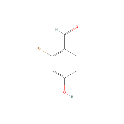 2-bromo-4-hydroxybenzaldehyde (CAS: 22532-60-1) - Chemical Structure and Molecular Formula 