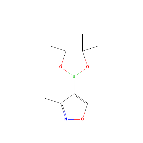 3-methyl-4-(4,4,5,5-tetramethyl-1,3,2-dioxaborolan-2-yl)-1,2-oxazole (CAS: 1421846-79-8) - Chemical Structure and Molecular Formula 