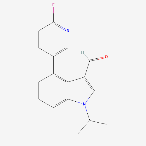 4-(6-fluoropyridin-3-yl)-1-propan-2-ylindole-3-carbaldehyde (CAS: 1350760-33-6) - Related Chemical Product