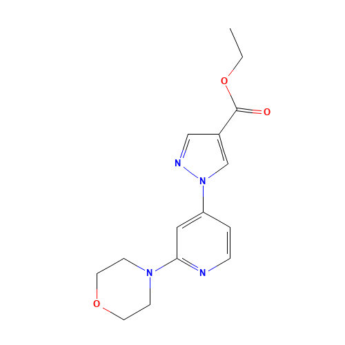 ethyl 1-(2-morpholin-4-ylpyridin-4-yl)pyrazole-4-carboxylate (CAS: 1429309-21-6) - Related Chemical Product
