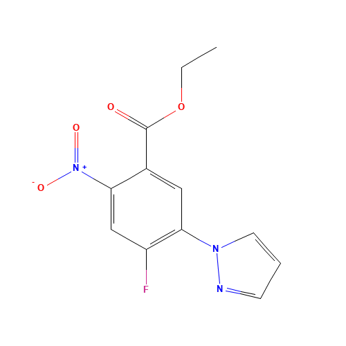 ethyl 4-fluoro-2-nitro-5-pyrazol-1-ylbenzoate (CAS: 1256633-41-6) - Related Chemical Product
