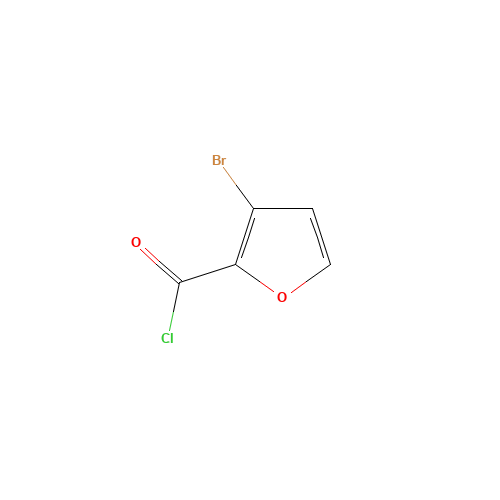 3-bromofuran-2-carbonyl chloride (CAS: 58777-57-4) - Chemical Structure and Molecular Formula 