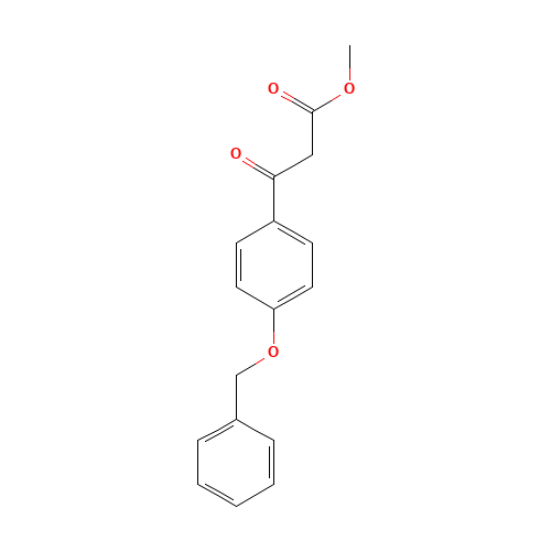 methyl 3-oxo-3-(4-phenylmethoxyphenyl)propanoate (CAS: 705939-73-7) - Chemical Structure and Molecular Formula 
