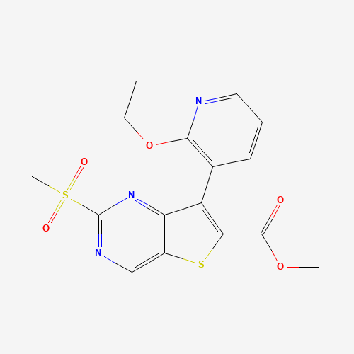 methyl 7-(2-ethoxypyridin-3-yl)-2-methylsulfonylthieno[3,2-d]pyrimidine-6-carboxylate (CAS: 1462950-40-8) - Related Chemical Product