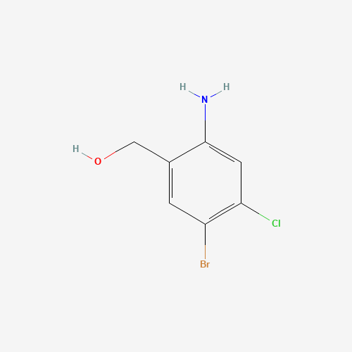 (2-amino-5-bromo-4-chlorophenyl)methanol (CAS: 1036757-10-4) - Chemical Structure and Molecular Formula 
