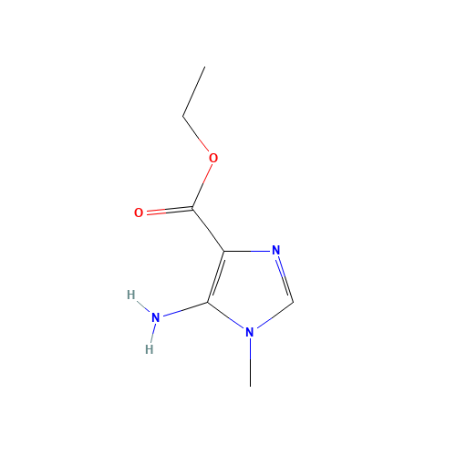 ethyl 5-amino-1-methylimidazole-4-carboxylate (CAS: 54147-04-5) - Chemical Structure and Molecular Formula 