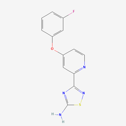 3-[4-(3-fluorophenoxy)pyridin-2-yl]-1,2,4-thiadiazol-5-amine (CAS: 1179361-06-8) - Related Chemical Product