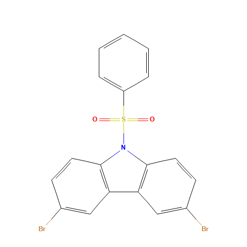 9-(benzenesulfonyl)-3,6-dibromocarbazole (CAS: 725277-97-4) - Related Chemical Product