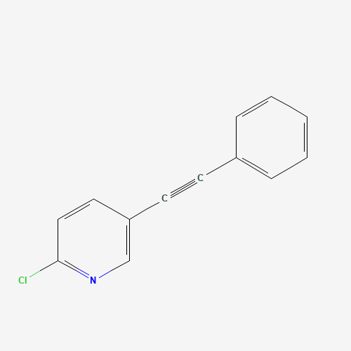 2-chloro-5-(2-phenylethynyl)pyridine (CAS: 87148-60-5) - Chemical Structure and Molecular Formula 