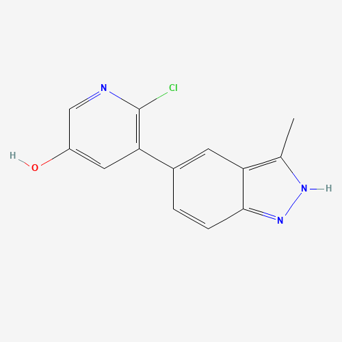 6-chloro-5-(3-methyl-2H-indazol-5-yl)pyridin-3-ol (CAS: 864771-15-3) - Related Chemical Product