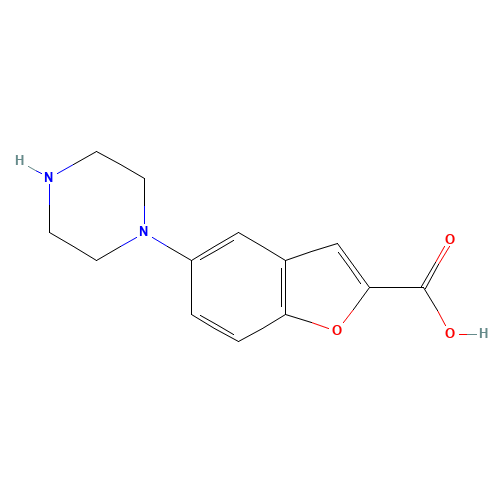 5-piperazin-1-yl-1-benzofuran-2-carboxylic acid (CAS: 183288-47-3) - Related Chemical Product