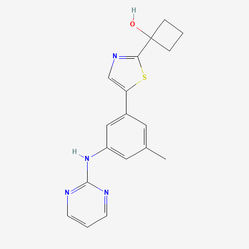 1-[5-[3-methyl-5-(pyrimidin-2-ylamino)phenyl]-1,3-thiazol-2-yl]cyclobutan-1-ol (CAS: 1312528-18-9) - Related Chemical Product