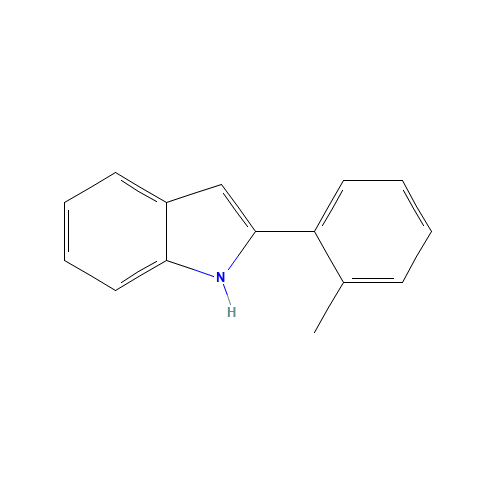 2-(2-methylphenyl)-1H-indole (CAS: 537684-22-3) - Chemical Structure and Molecular Formula 