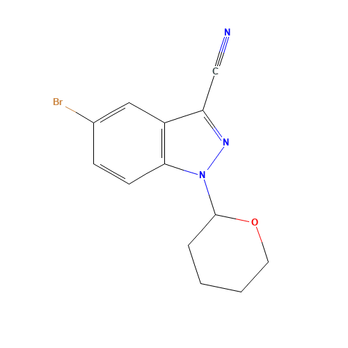 5-bromo-1-(oxan-2-yl)indazole-3-carbonitrile (CAS: 1326714-86-6) - Related Chemical Product