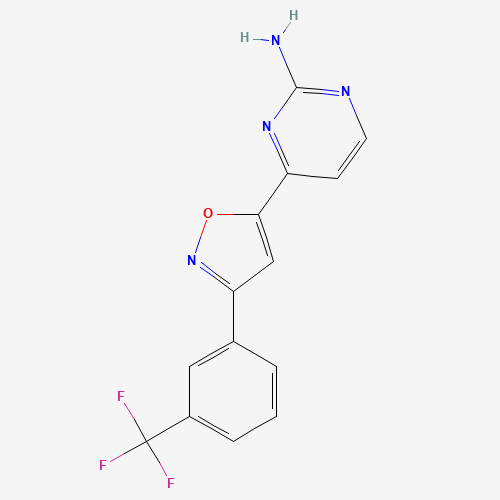4-[3-[3-(trifluoromethyl)phenyl]-1,2-oxazol-5-yl]pyrimidin-2-amine (CAS: 264616-57-1) - Related Chemical Product