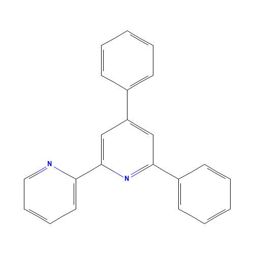 2,4-diphenyl-6-pyridin-2-ylpyridine (CAS: 57476-59-2) - Chemical Structure and Molecular Formula 