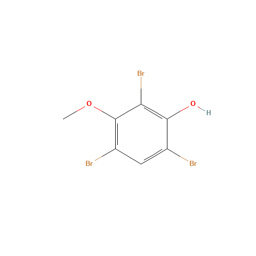 2,4,6-tribromo-3-methoxyphenol (CAS: 24967-79-1) - Chemical Structure and Molecular Formula 