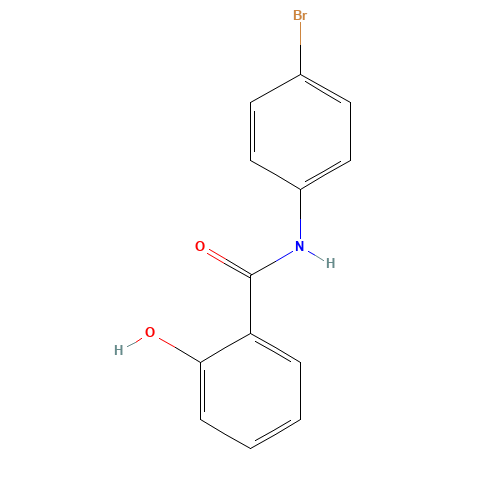 N-(4-bromophenyl)-2-hydroxybenzamide (CAS: 2627-77-2) - Chemical Structure and Molecular Formula 